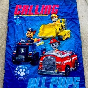 Paw patrol toddler bed comforter.